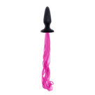 Unicorn-Tails-Buttplug-Met-Roze-Staart-Zwart