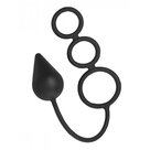Triple-Threat-Siliconen-Cockring-Met-Buttplug