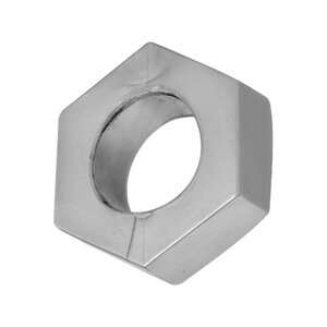 Silver Hex Heavy Duty Cock Ring and Ball Stretcher