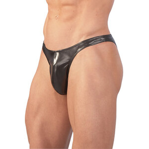 Svenjoyment Zwarte Wetlook Slip