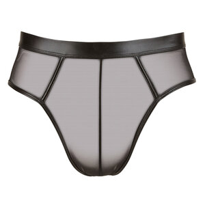 Wetlook Slip Met Open Achterkant - Zwart