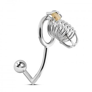 Metalen Kuisheidskooi Met Anaal Plug