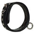 Lederen halsband met ring_