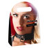 Lederen halsband met ring_