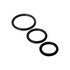 Trinity Silicone Cock Rings, Black_
