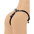Sexy leren harnasstring met 3 penisriempjes_