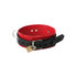 Lederen roodzwarte halsband_
