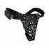 The Safety Net Leather Male Chastity Belt with Anal Plug Harness_