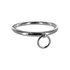 Stalen halsband met ring_