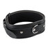 Leren Halsband met Ring - Zwart_