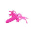 Roze butterfly opleg vibrator met dildo_