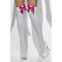 Witte Hold-Ups met roze satijnen strik_