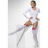 Witte Hold-Ups met roze satijnen strik_