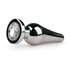 Zilverkleurige metalen buttplug met diamant_