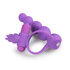 Triple Pleasure Cockring Met Anaalkralen En Stimulator - Paars_