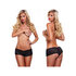 Zwart kanten boyshort met bullet_