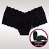 Zwart kanten boyshort met bullet_