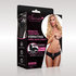 Zwart kanten slip met bullet_