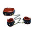 Coax Leren Halsband + Boeien - Zwart/Cognac_