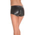 Wetlook Short Met Rits - Zwart_
