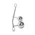 Metalen Bondage String Met Anaal & Vagina Ballen_