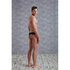String Met Bloemenpatroon - Zwart_