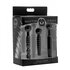 Dark Rods Siliconen 3-delige Penis Plug Set - Zwart_