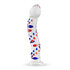 Glazen G-Spot/Prostaatdildo Met Gekleurde Nopjes - Transparant_