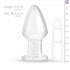 Klassieke Glazen Buttplug - Transparant_
