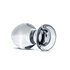 Ronde Glazen Buttplug - Transparant_