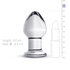 Ronde Glazen Buttplug - Transparant_