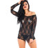 Vixson Strapless Kanten Jurkje Met Lange Mouwen_