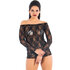Vixson Strapless Kanten Jurkje Met Lange Mouwen_
