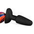 Siliconen Buttplug Met Staart - Regenboog_