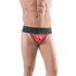 Jockstrap Met Brede Heupband - Metallic Rood_