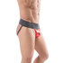 Jockstrap Met Brede Heupband - Metallic Rood_